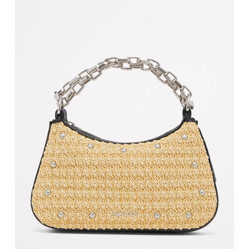 Bolsa Shoulder Mini Raffia T-Bar