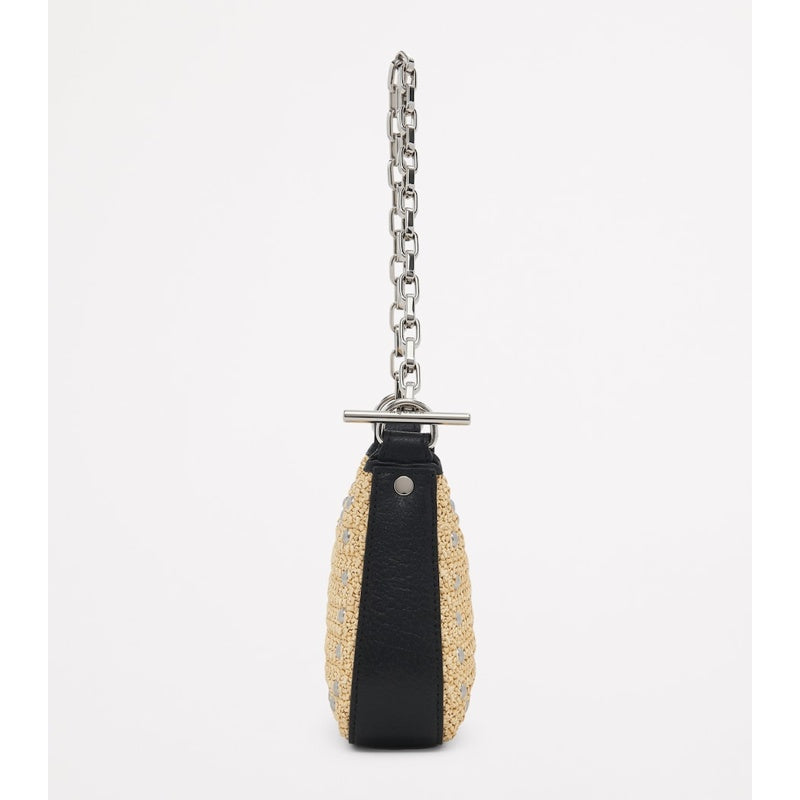 Bolsa Shoulder Mini Raffia T-Bar