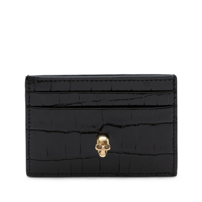 Bolsa Wallet Croc-Embossed Skull - Mercado de Luxo - O Maior E-Commerce de Bens, Produtos e Serviços de Luxo do Brasil.