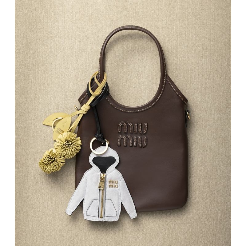 Charms e Acessórios Suede Zip-Up Hoodie Keyring