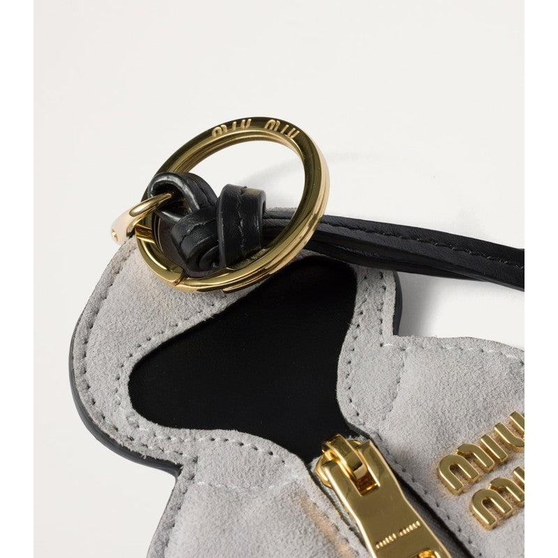 Charms e Acessórios Suede Zip-Up Hoodie Keyring