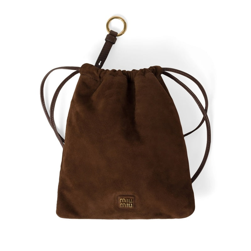 Bolsa Clutch Suede Drawstring - Mercado de Luxo - O Maior E-Commerce de Bens, Produtos e Serviços de Luxo do Brasil.