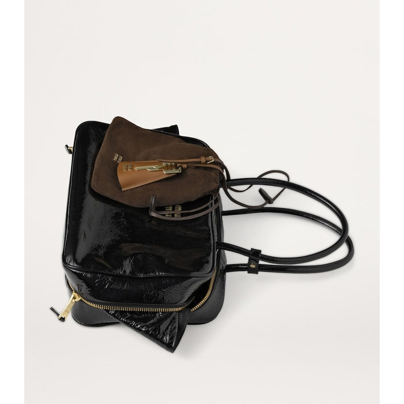 Bolsa Clutch Suede Drawstring