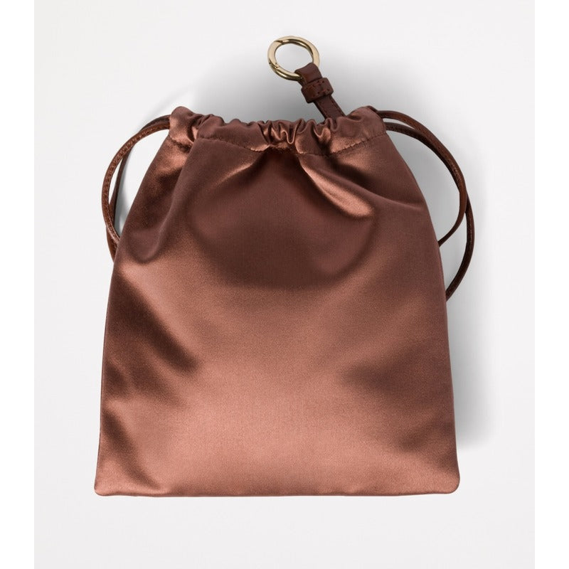 Bolsa Clutch Satin Drawstring