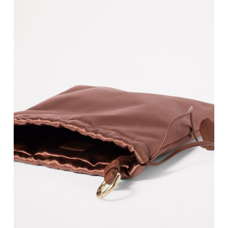 Bolsa Clutch Satin Drawstring