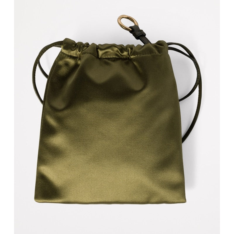 Bolsa Clutch Satin Drawstring