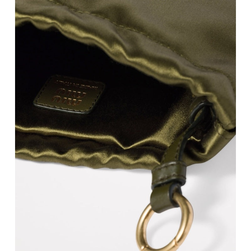 Bolsa Clutch Satin Drawstring