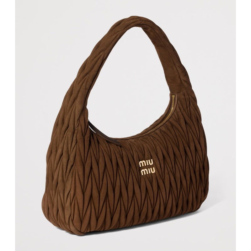 Bolsa Shoulder Matelassé Suede Wander