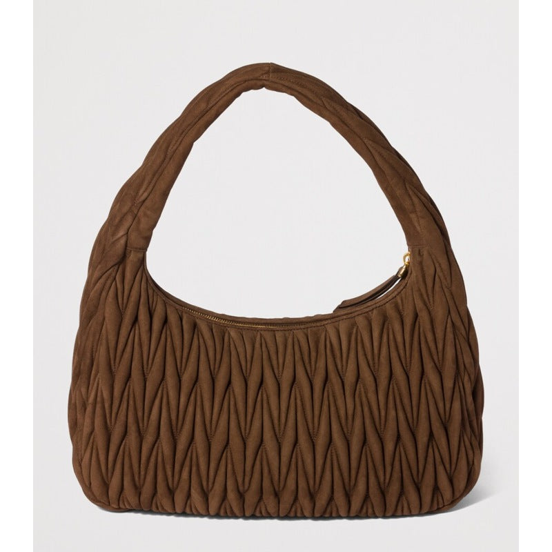 Bolsa Shoulder Matelassé Suede Wander