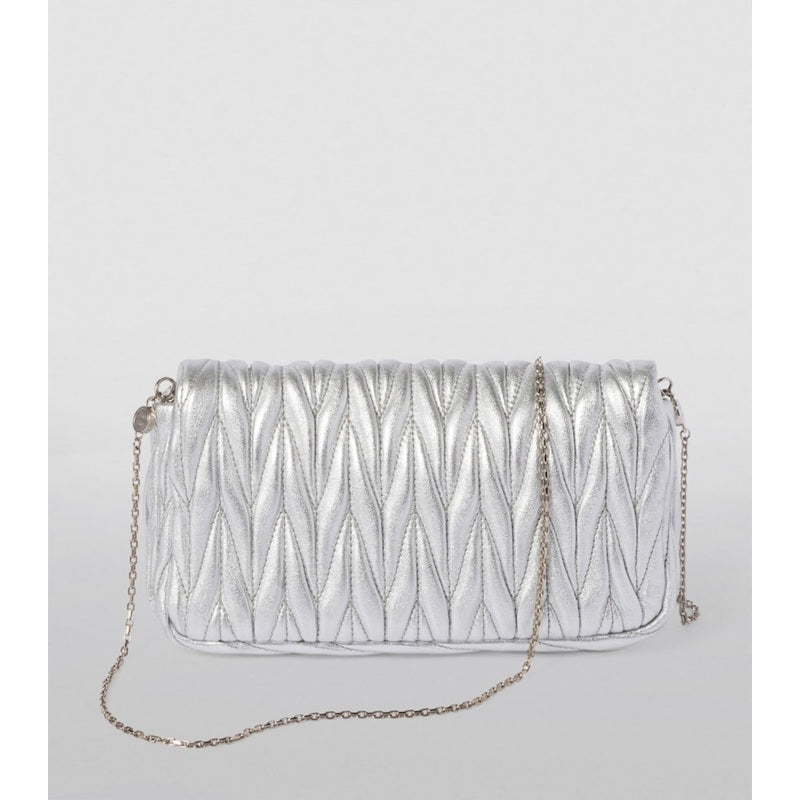 Bolsa Shoulder Mini Metallic Matelassé