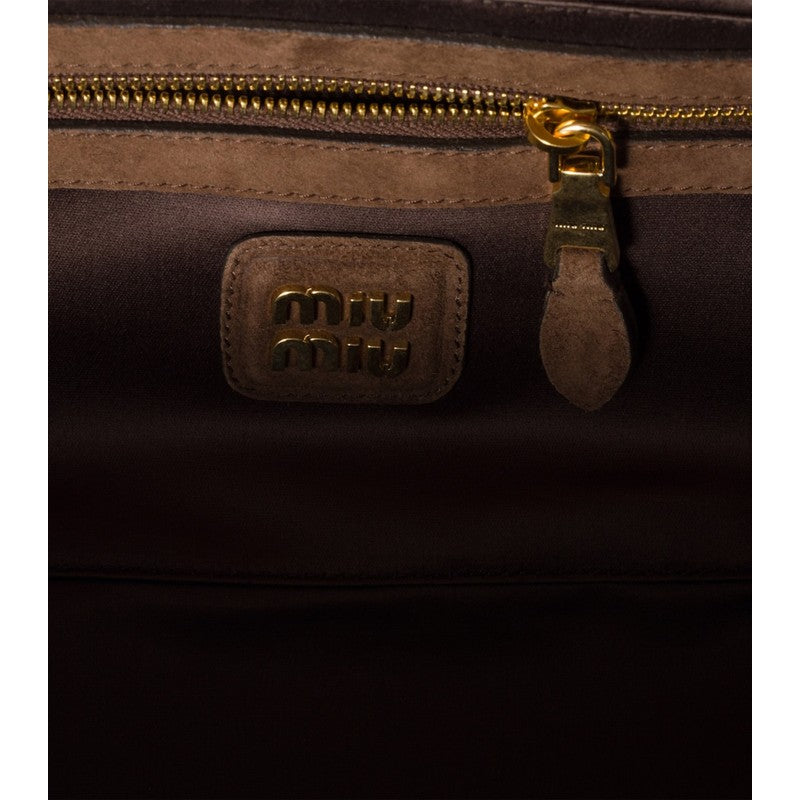 Bolsa Handle Matelassé Suede Arcadie