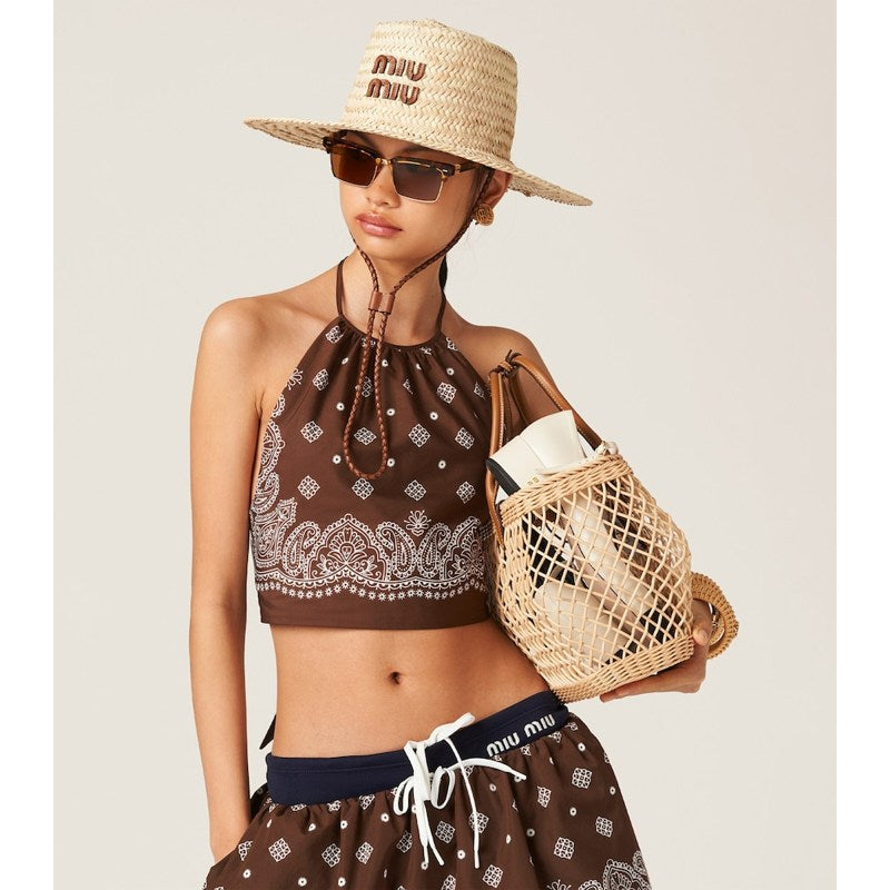 Bolsa Tote Woven Raffia