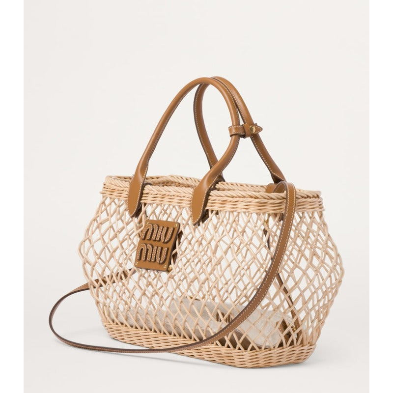 Bolsa Tote Woven Raffia