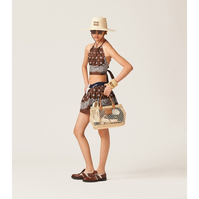 Bolsa Tote Woven Raffia