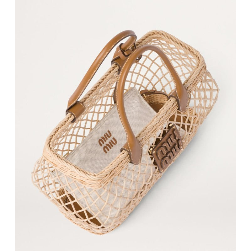 Bolsa Tote Woven Raffia