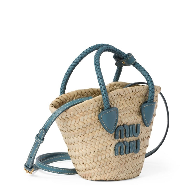 Bolsa Tote Mini Straw Basket
