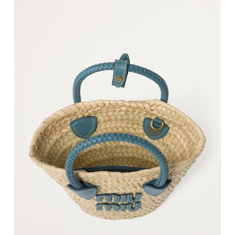 Bolsa Tote Mini Straw Basket
