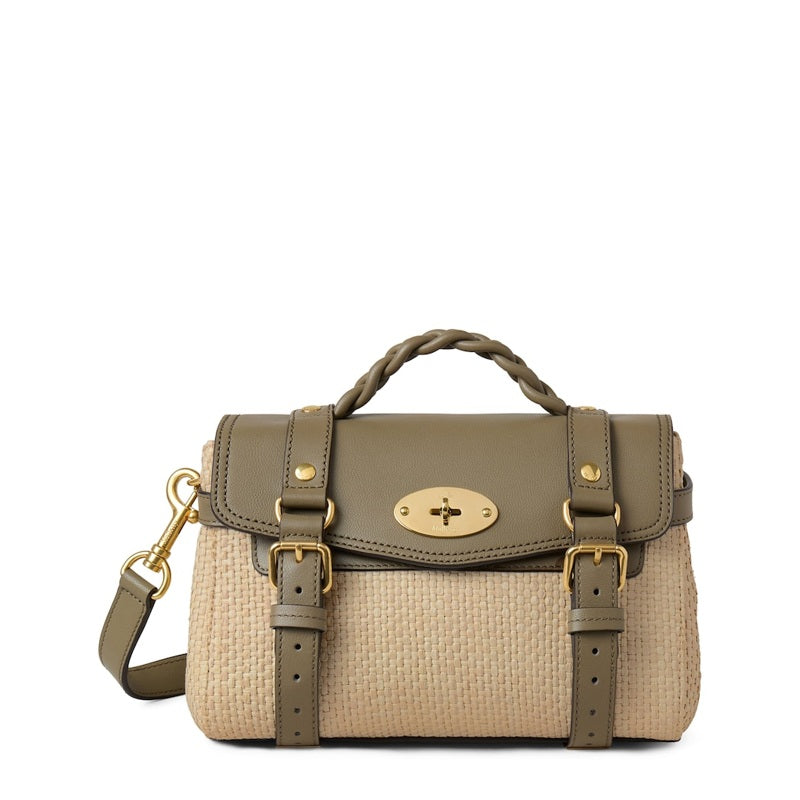 Bolsa Crossbody Mini Raffia and Alexa Satchel - Mercado de Luxo - O Maior E-Commerce de Bens, Produtos e Serviços de Luxo do Brasil.