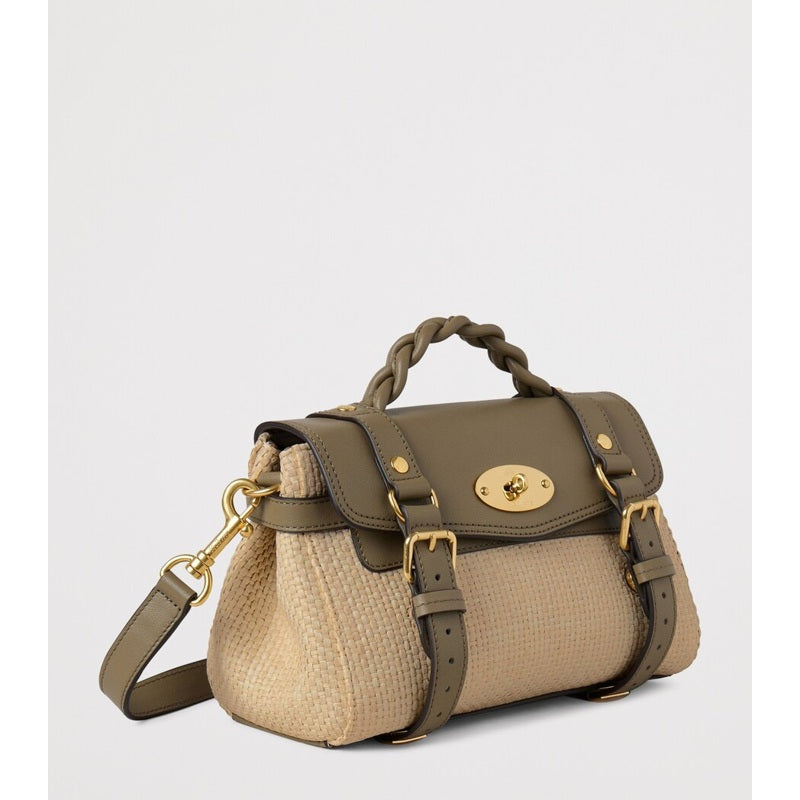 Bolsa Crossbody Mini Raffia and Alexa Satchel