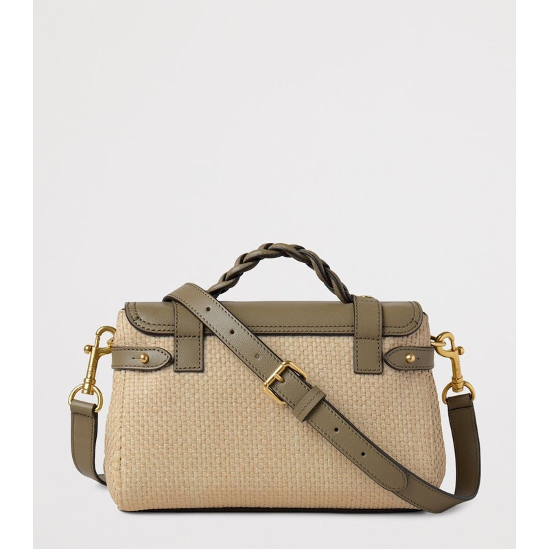 Bolsa Crossbody Mini Raffia and Alexa Satchel