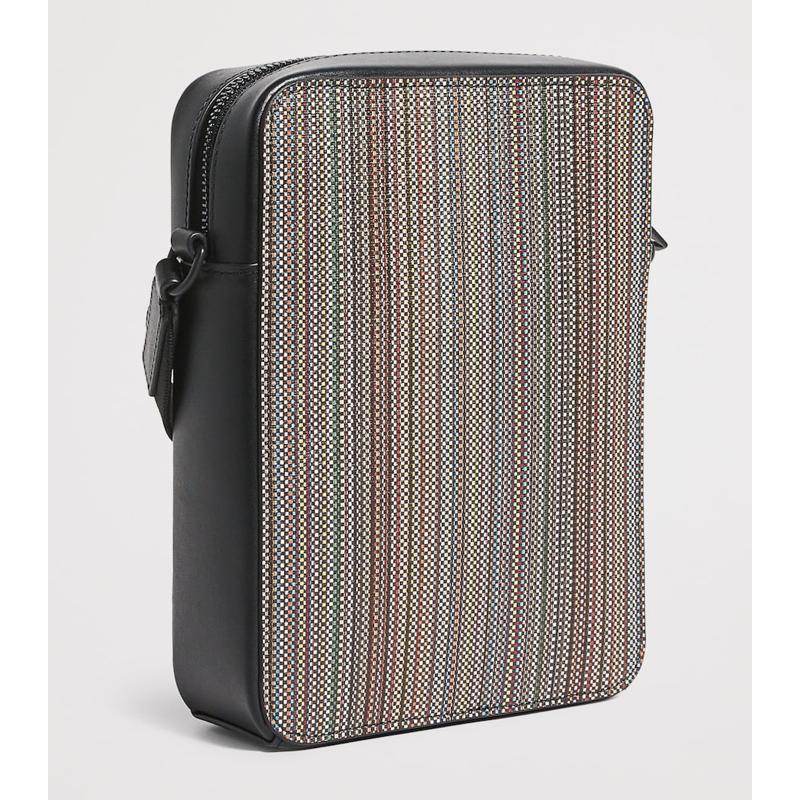 Bolsa Crossbody Coated Canvas Signature Stripe