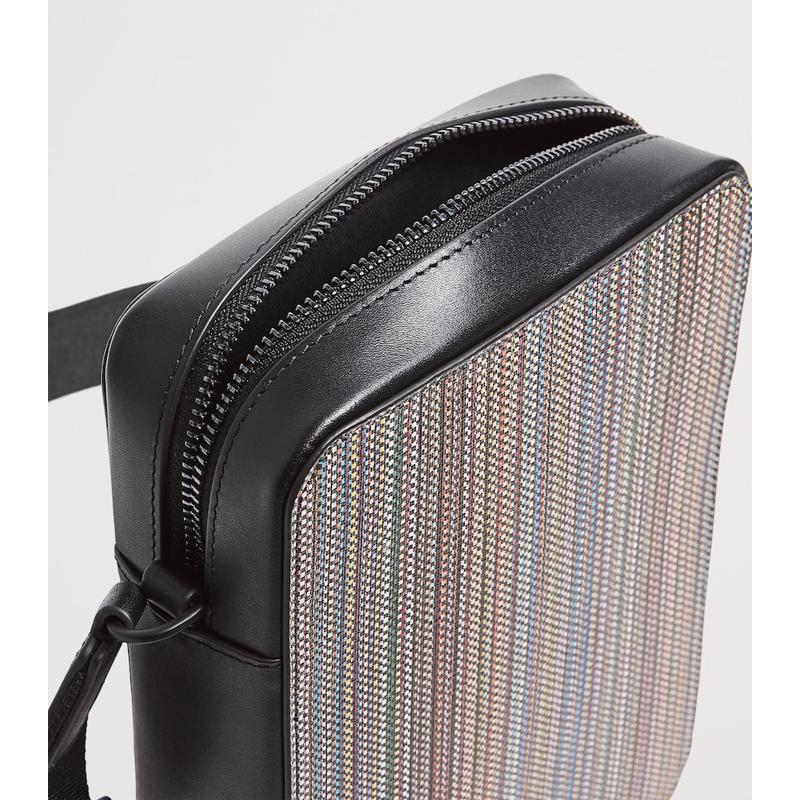 Bolsa Crossbody Coated Canvas Signature Stripe