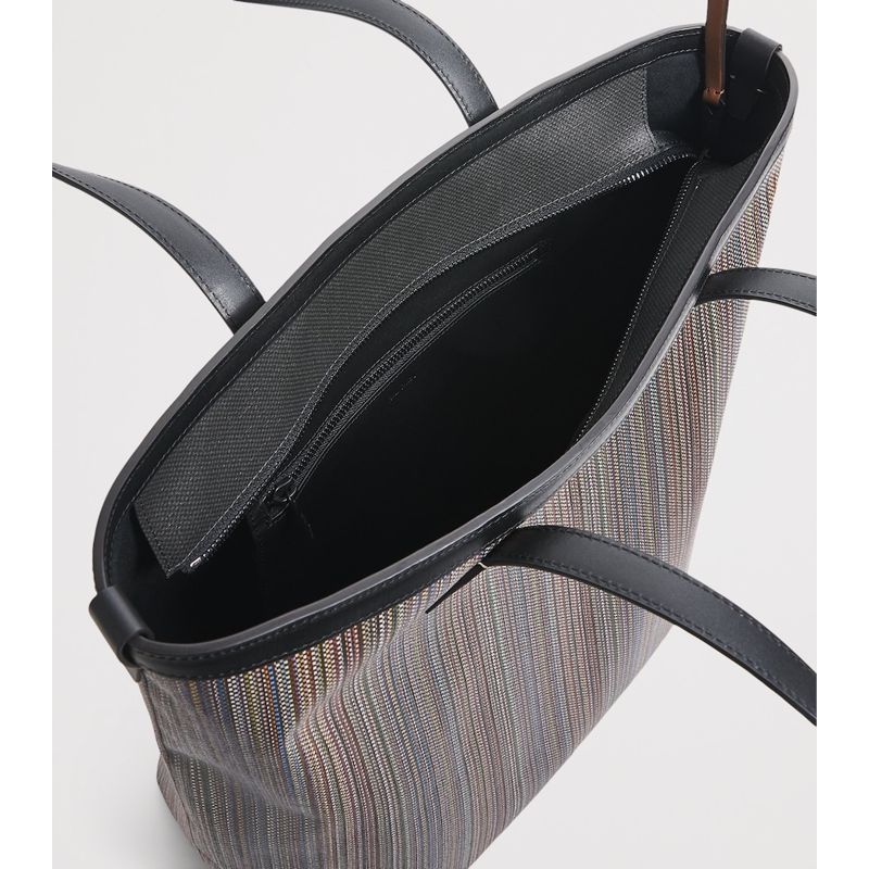 Bolsa Tote Coated Canvas Signature Stripe