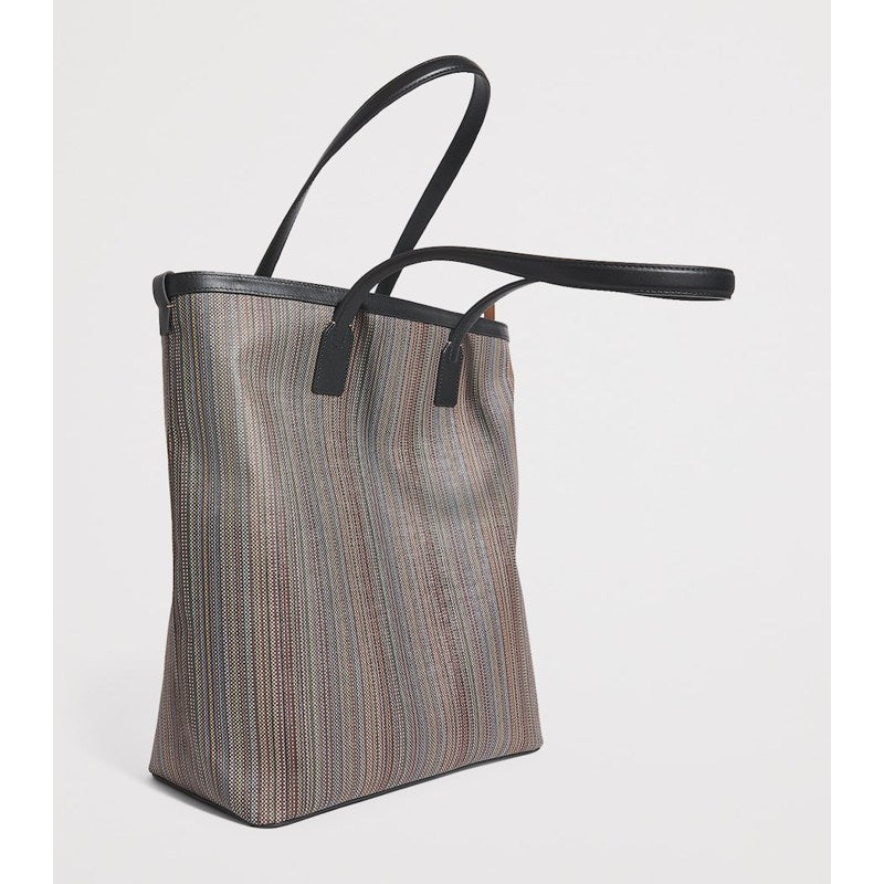 Bolsa Tote Coated Canvas Signature Stripe