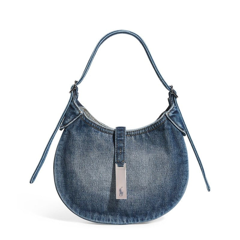 Bolsa Shoulder Small Denim Polo ID - Mercado de Luxo - O Maior E-Commerce de Bens, Produtos e Serviços de Luxo do Brasil.