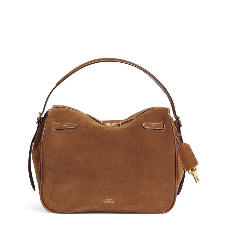 Bolsa Handle Large Suede Polo ID - Mercado de Luxo - O Maior E-Commerce de Bens, Produtos e Serviços de Luxo do Brasil.