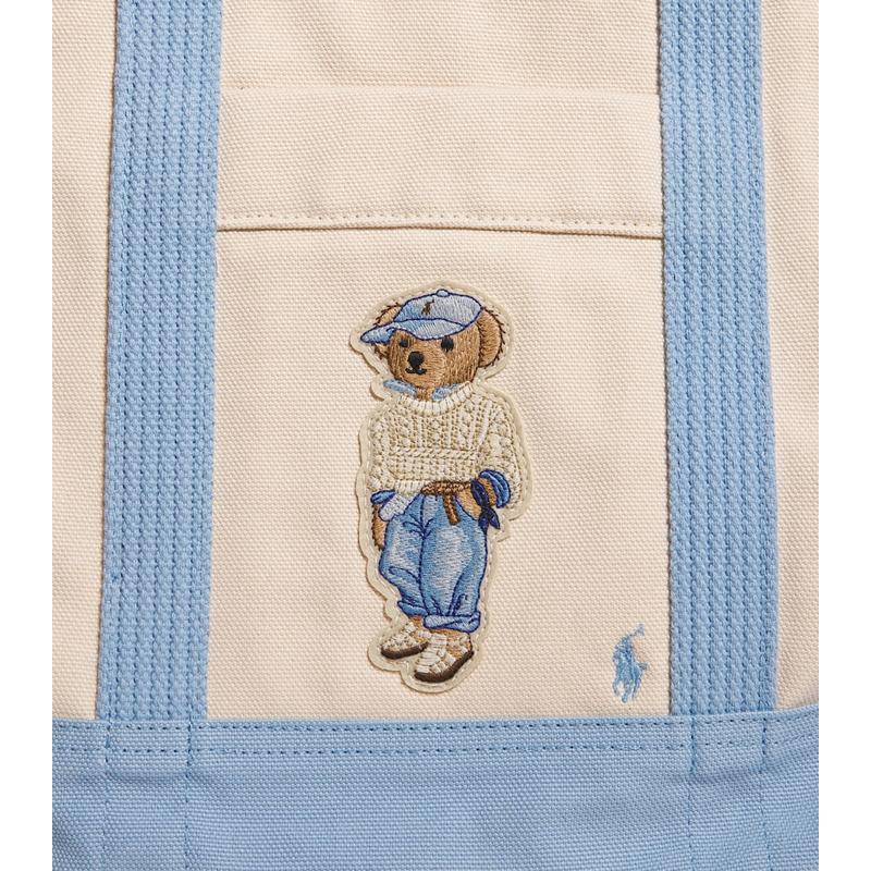 Bolsa Tote Medium Canvas Polo Bear