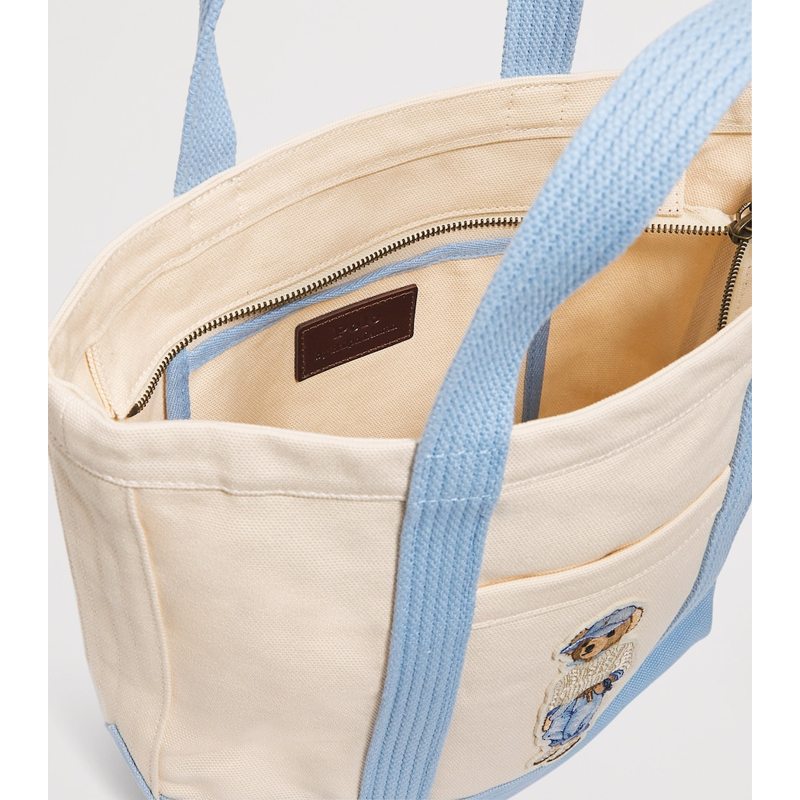 Bolsa Tote Small Canvas Polo Bear