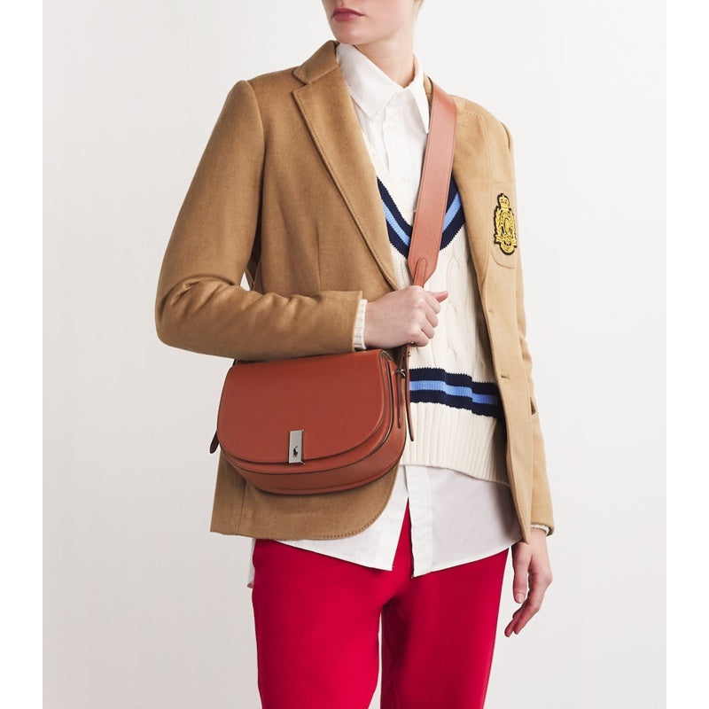 Bolsa Crossbody Medium Polo ID Saddle
