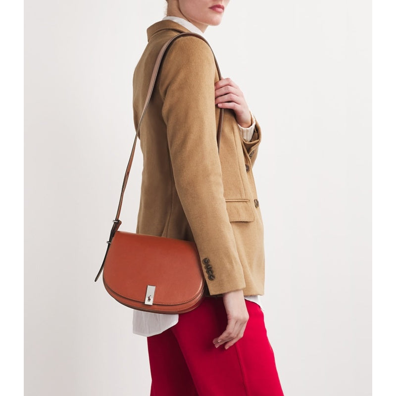 Bolsa Crossbody Medium Polo ID Saddle