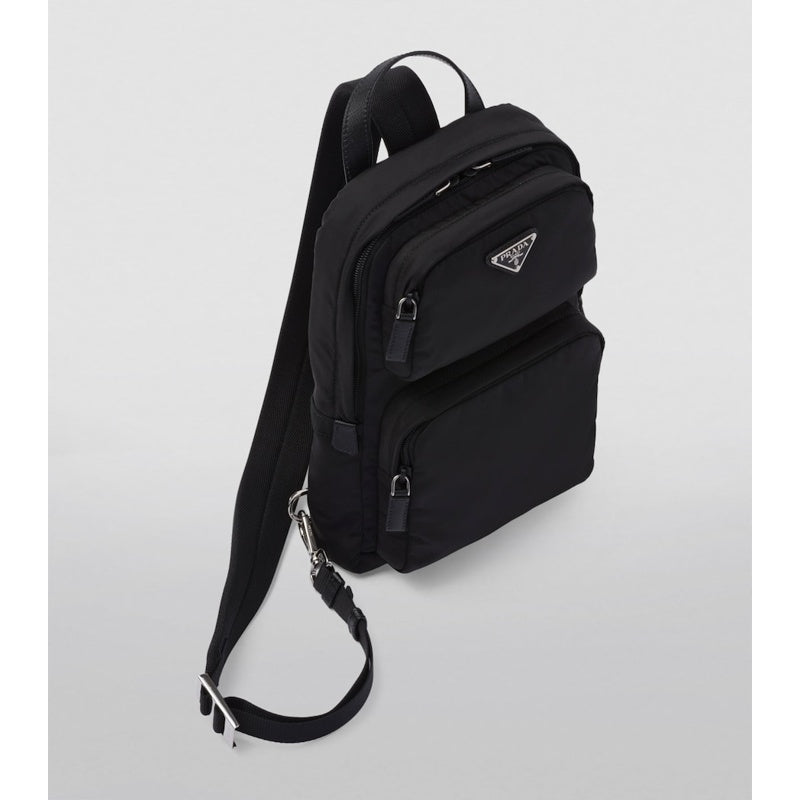 Bolsa Mochila Re-Nylon and Saffiano