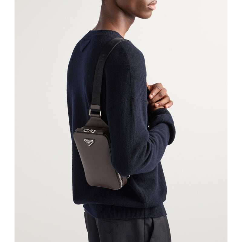 Bolsa Crossbody Saffiano Brique