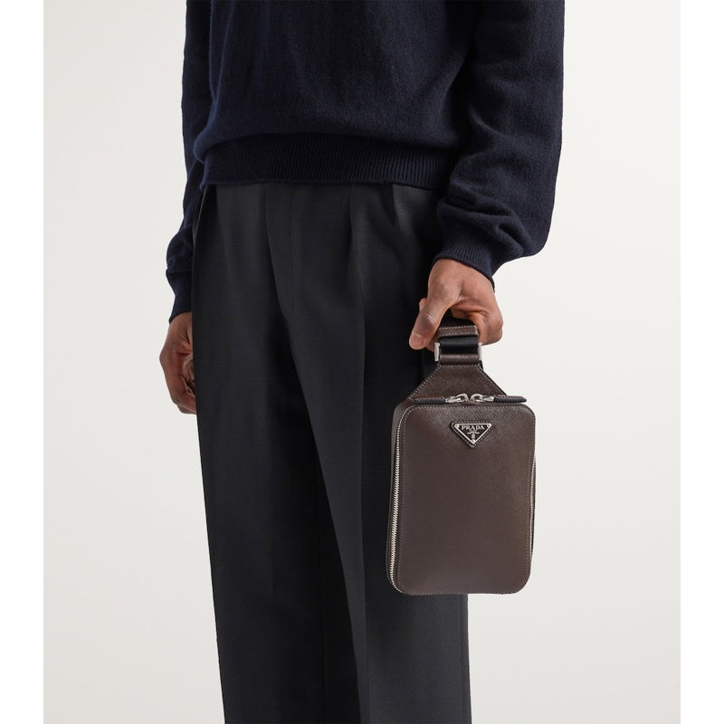 Bolsa Crossbody Saffiano Brique