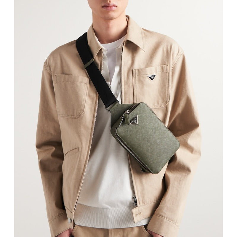 Bolsa Crossbody Saffiano Brique