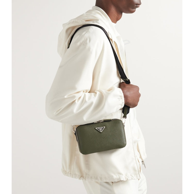 Bolsa Crossbody Small Saffiano Brique