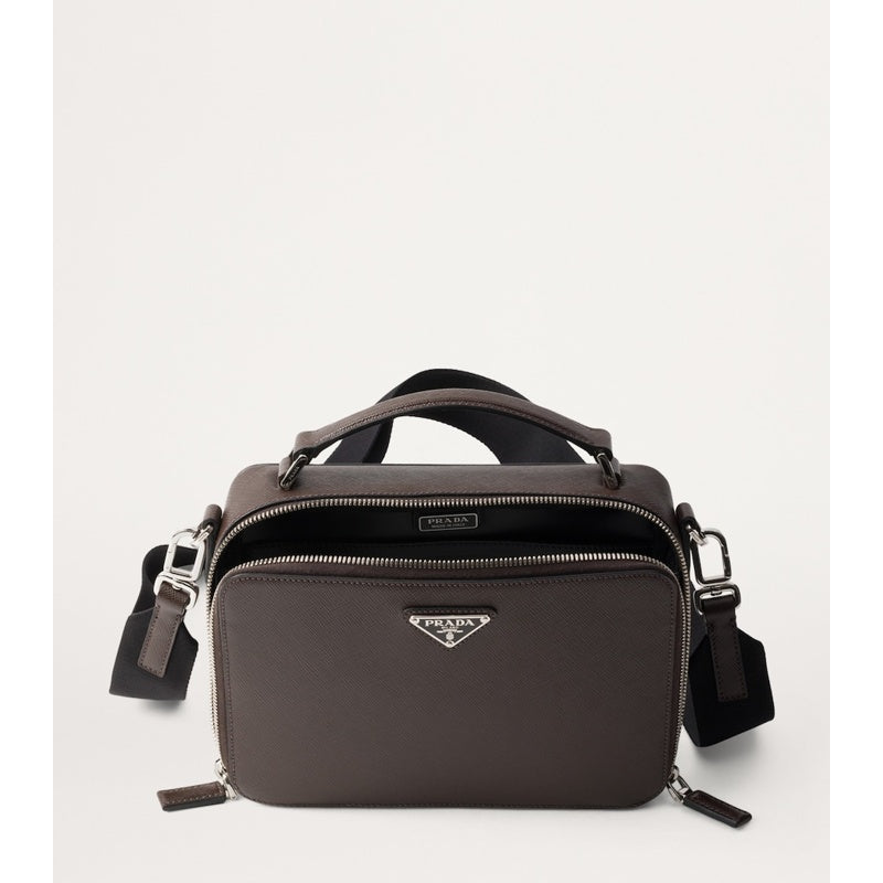 Bolsa Messenger Medium Saffiano Brique