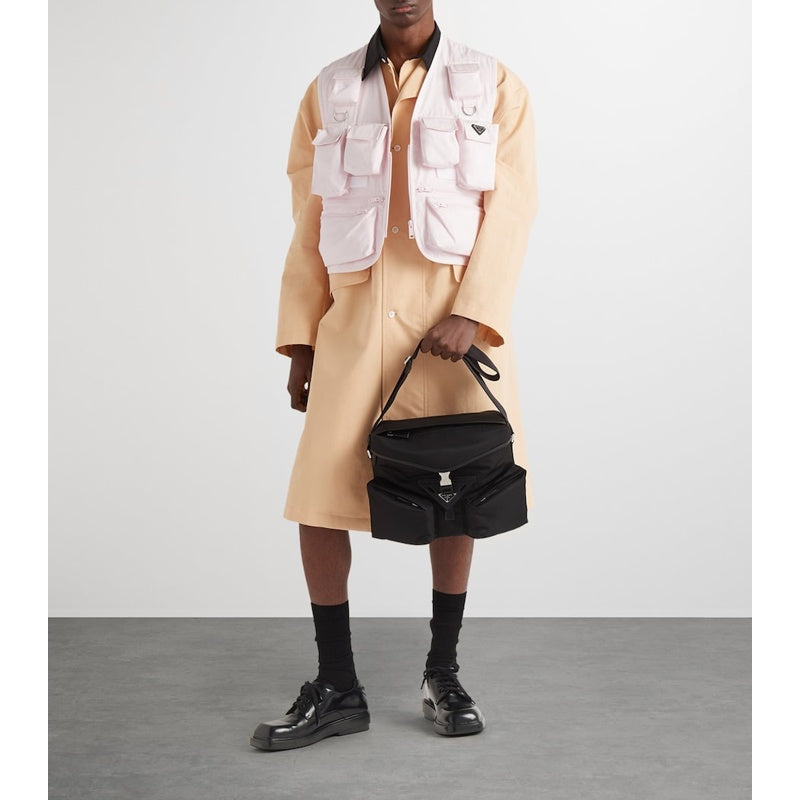 Bolsa Messenger Re-Nylon and Saffiano