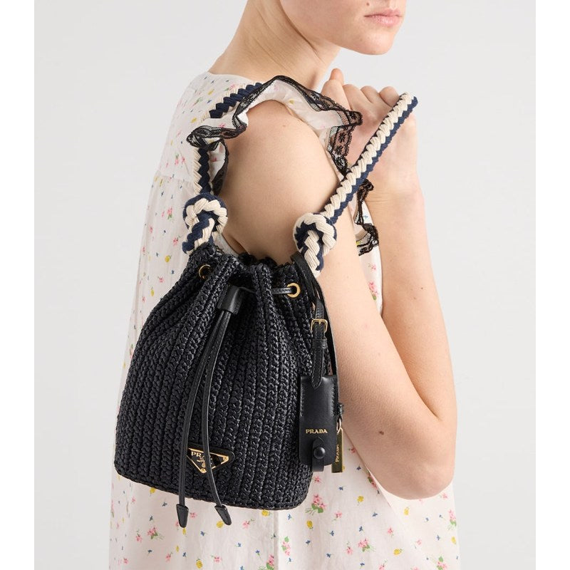 Bolsa Bucket Mini Crochet