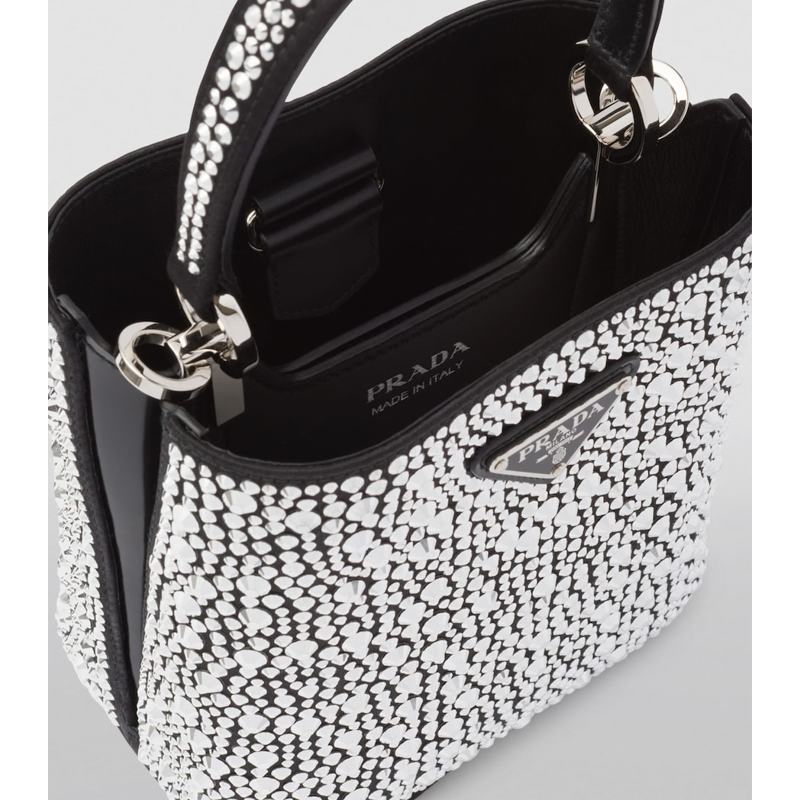 Bolsa Shoulder Satin Embellished Panier