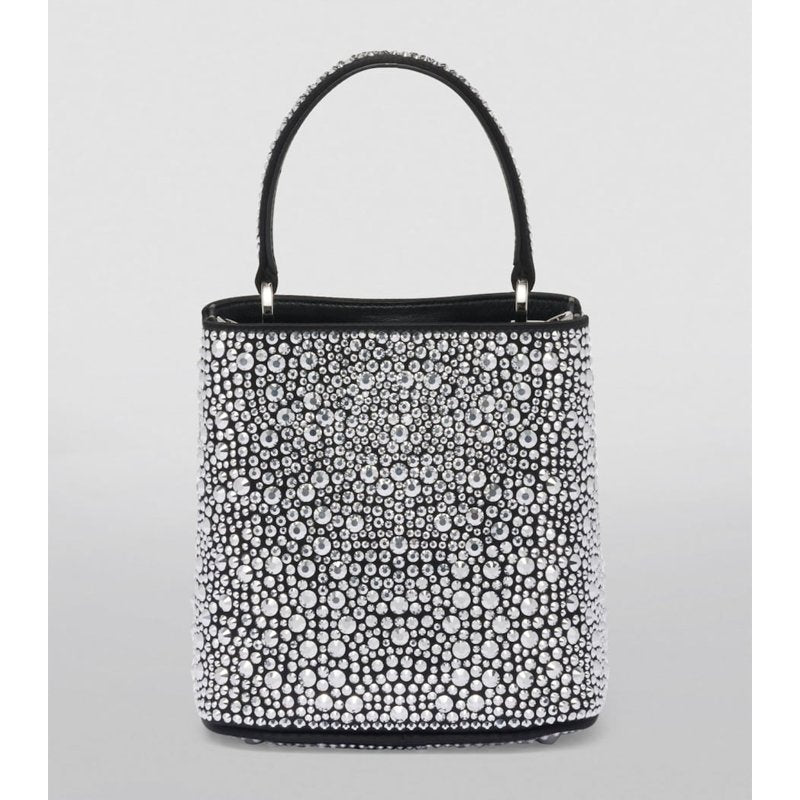 Bolsa Shoulder Satin Embellished Panier