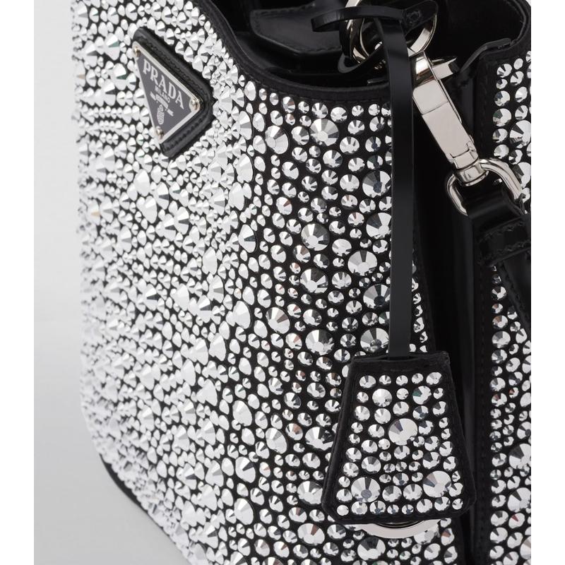 Bolsa Shoulder Satin Embellished Panier