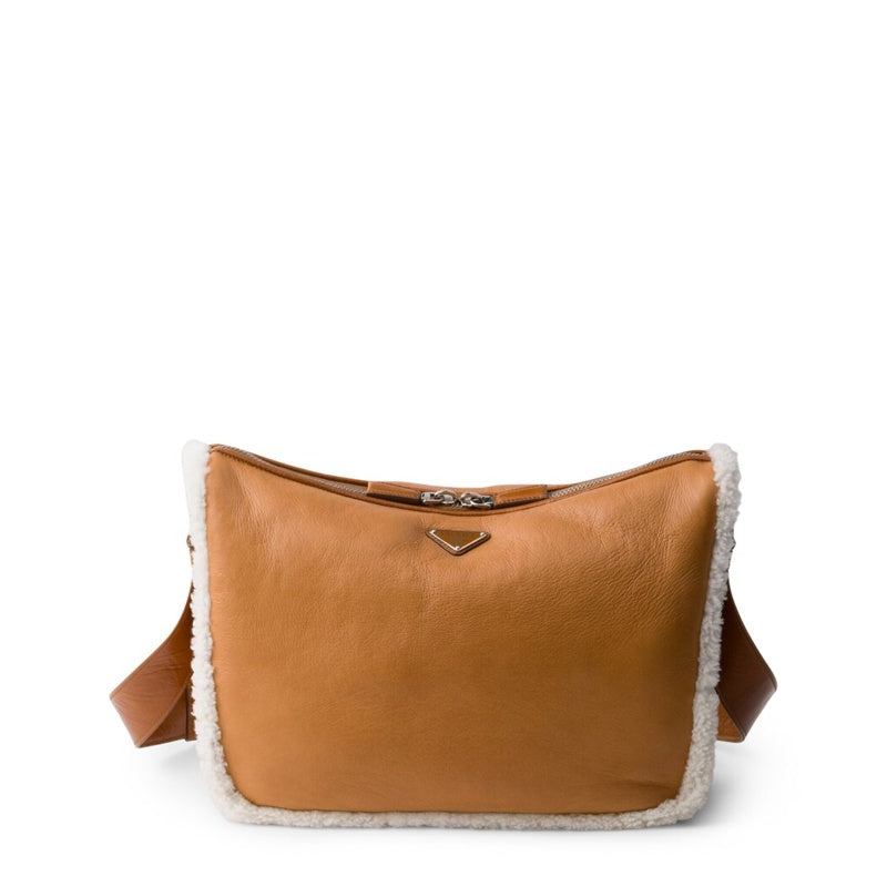 Bolsa Shoulder Shearling-Trimmed - Mercado de Luxo - O Maior E-Commerce de Bens, Produtos e Serviços de Luxo do Brasil.