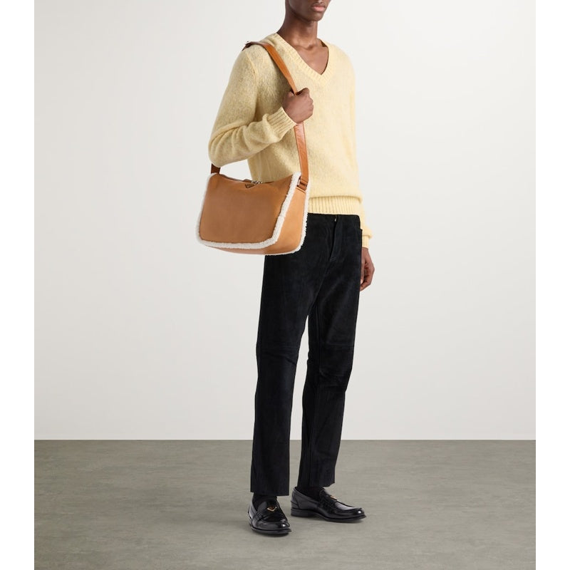 Bolsa Shoulder Shearling-Trimmed