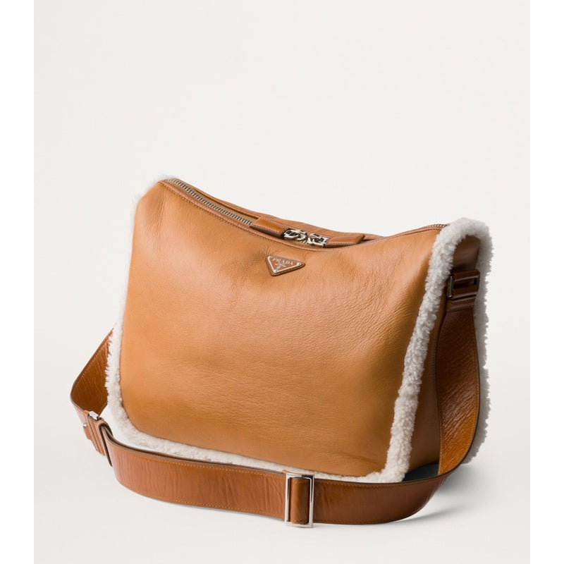 Bolsa Shoulder Shearling-Trimmed