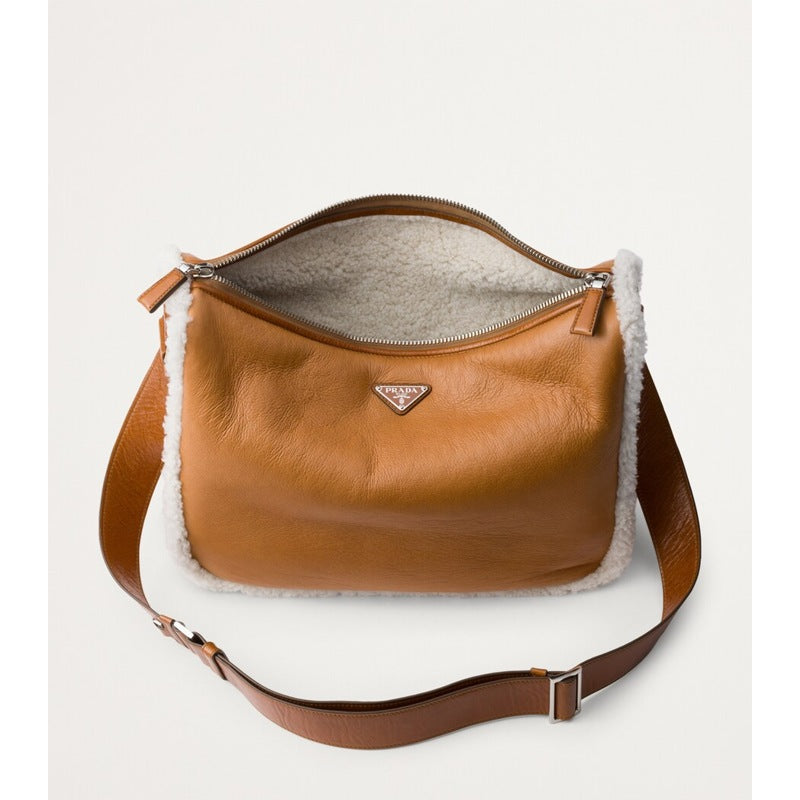 Bolsa Shoulder Shearling-Trimmed