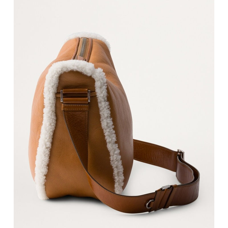 Bolsa Shoulder Shearling-Trimmed